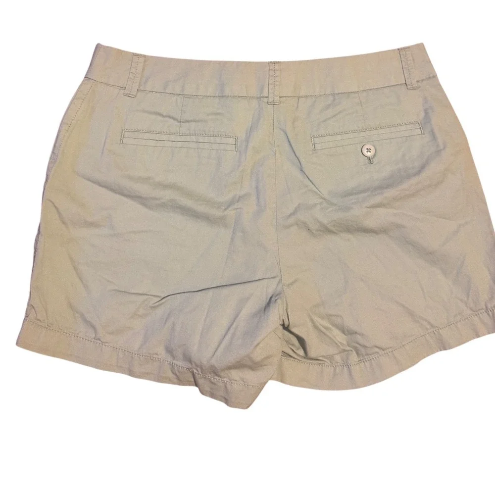 J. Crew Chino Broken-In Shorts W Size 6 Light Blue 100% Cotton Casual‎ Preppy